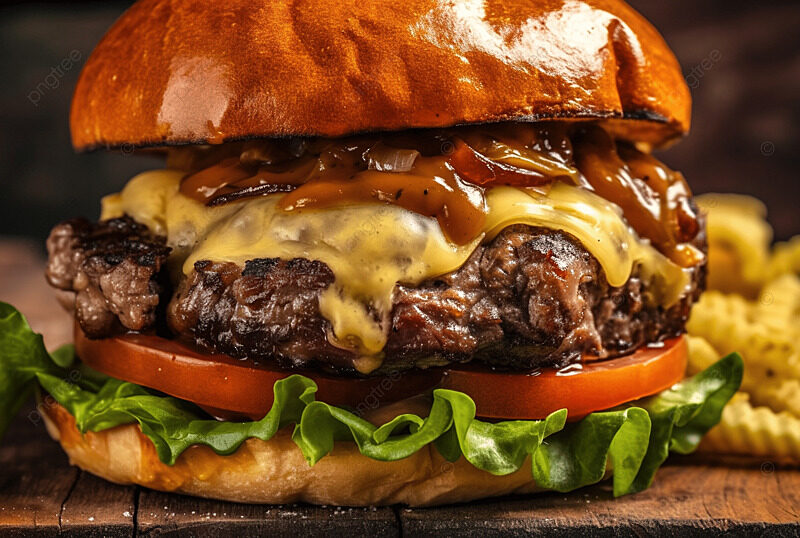 Burger gourmand + frites