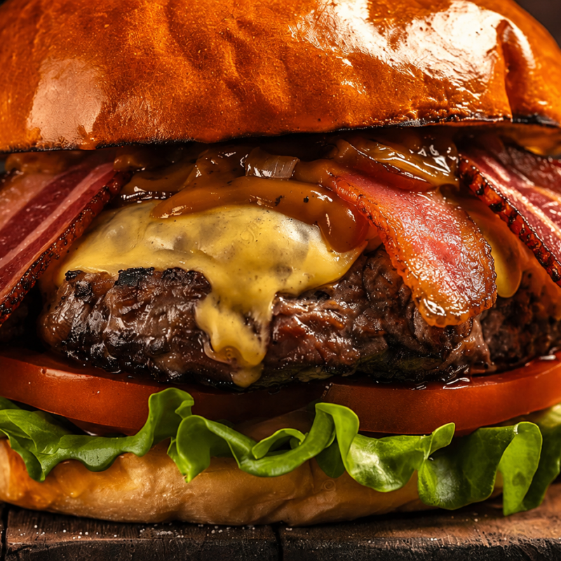 Burger texan + frites
